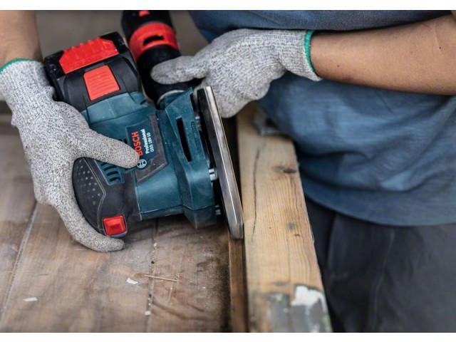 Brusni papir EXPERT Bosch z 8 luknjami za vibracijske brusilnike, Dimenzije: 93x186mm, Zrnatost: 80, 2608900855